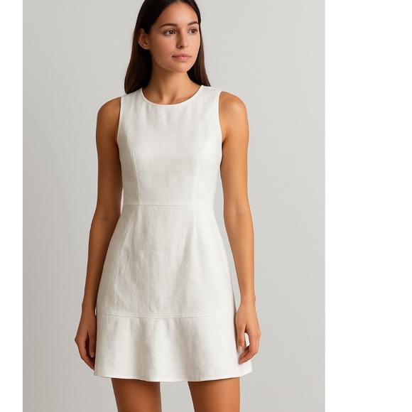 J. Crew Dresses & Skirts - J crew 365 white cotton mini dress size 8